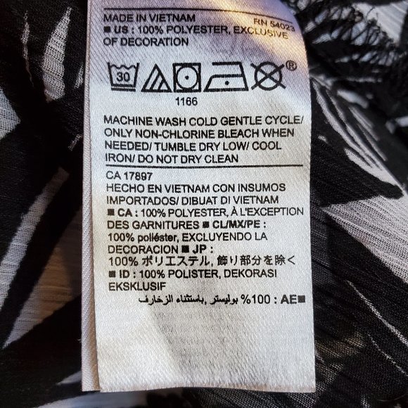 Old Navy Leaf Print SwimSuit Cover Up Dress 0054 - Picture 10 of 10